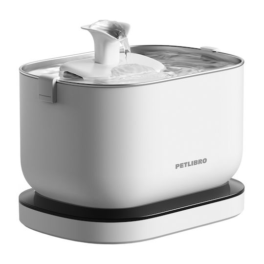 Petlibro Dockstream Metallisch Wasserspender / Brunnen für Hund & Katze 2.5lt in Schwarz Farbe