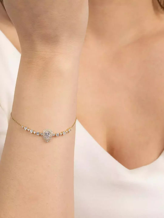 Set with Necklace , Earrings & Ring from Gold 14K with Stones
