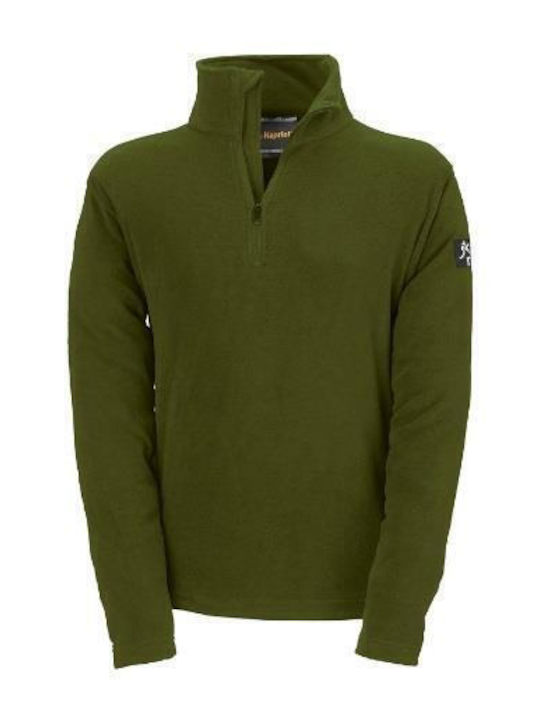 Kapriol Wolf Long Sleeve Work Sweatshirt Green Fleece