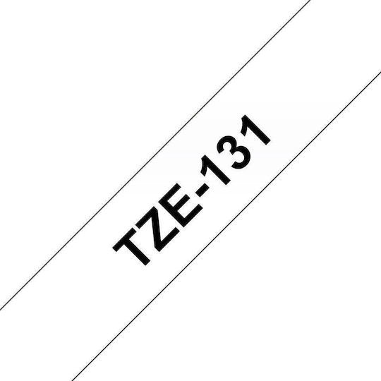 Brother TZE131S Label Maker Tape 4m x 12mm in Transparent Colour Compatible with Brother TZe/TZ