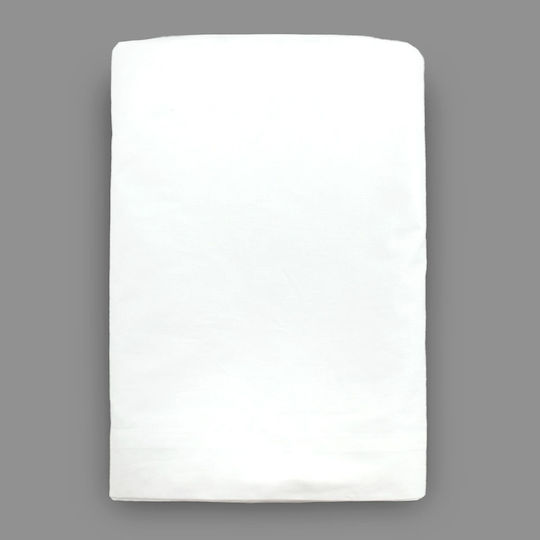 Hotel Sheet Plain Euroria 1 Piece White 170x270cm 100% Cotton 225tc Lindeluxe