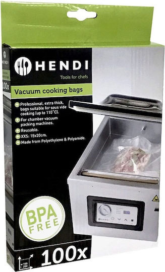Hendi Flat Vacuum Sealer Bag 140x200mm 100pcs