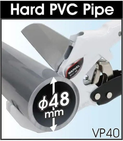 Marvel Manual Hydraulic Pipe Cutter for Iron Steel Maximum Cutting Diameter 48mm MVC-48