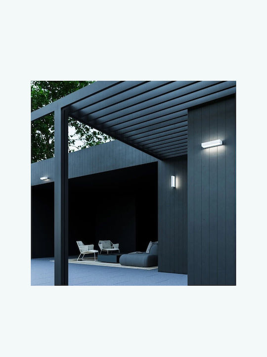Inlight Martin Wall-Mounted Outdoor Ceiling Light LED IP65 9W with Adjustable White Light Double Beam 17x4.6x4.6εκ.