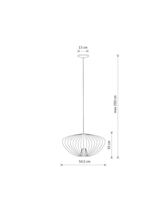 Nowodvorski Pendant Light Orange 54.5x200cm