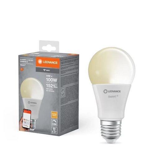 Ledvance Smart Λάμπα LED 14W για Ντουί E27 και Σχήμα A100 Dimmable