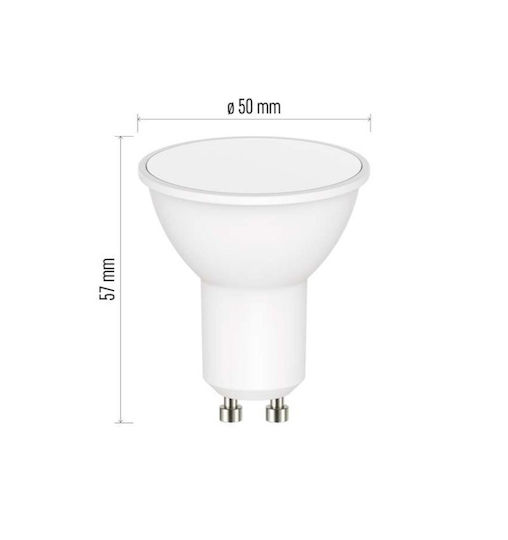 Emos Smart Bulb LED 4.8W for Socket GU10 and Shape MR16 RGB 400lm Dimmable