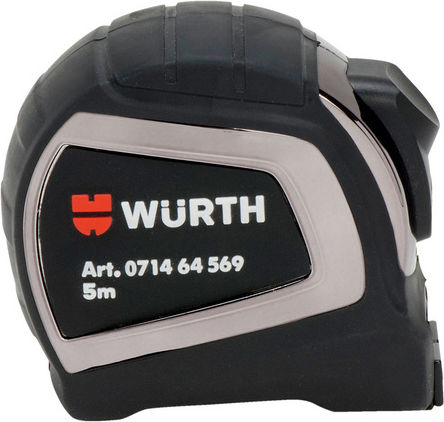 Wurth Maßband mit automatischem Rücklauf 25mm x 5m