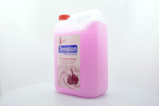 Tension Primavera Κρεμοσάπουνο Χεριών 4lt Άρωμα με Γλυκερίνη Ροζ