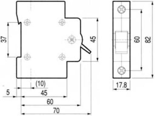 LG SCHIENE 4P Vierpolig Allgemeine Verwendung Schienenumschalter 63A
