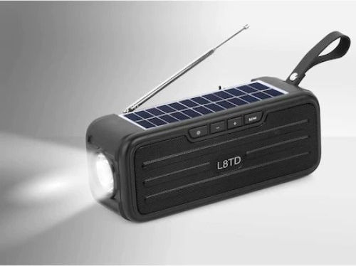 Bluetooth високоговорител 10W с радио Черен