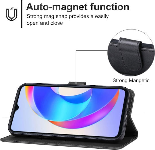 Wallet Μαύρο (Honor X6a)