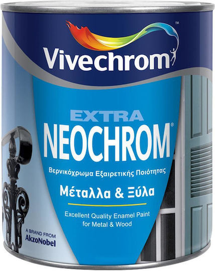 Vivechrom Цвят на лака Разтворимо 2.5лт Черно Блестящ