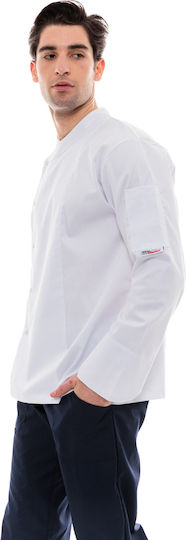 IdealPress Coat Chef 100% Cotton made White with Long Sleeve