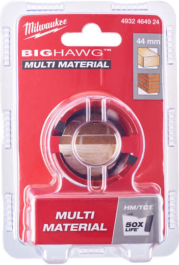 Milwaukee Lochsäge Big Hawg mit Durchmesser 44mm für Holz, Metall, Beton, Ziegel und Kunststoff