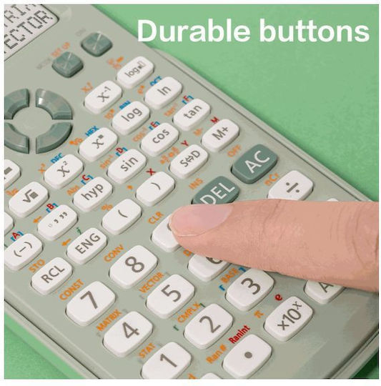 Deli Calculator Scientific in Green Color 1pcs