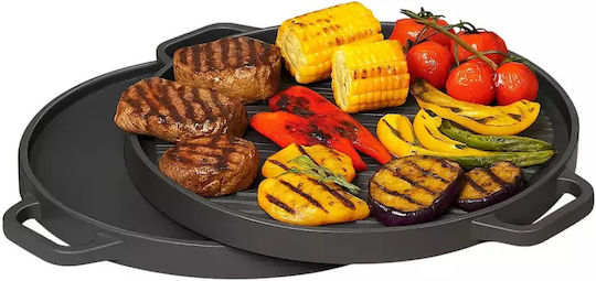 Thermogatz Πλάκα Ψησίματος Διπλής Όψης με Λεία & Ραβδωτή Επιφάνεια 30x30x3εκ.