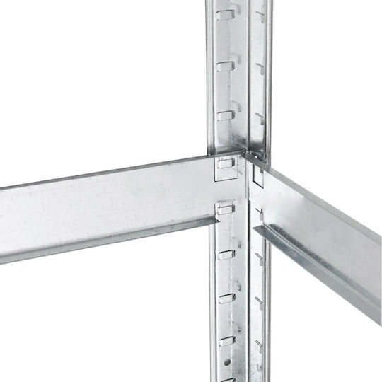Green Blue Dexion Galvanized Shelf 90x40x180cm with 5 Shelves Total Load Capacity 875kg