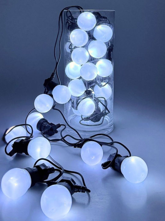 Iliadis Expandable Waterproof Garland Lights LED IP44 10m with 25 Lamps