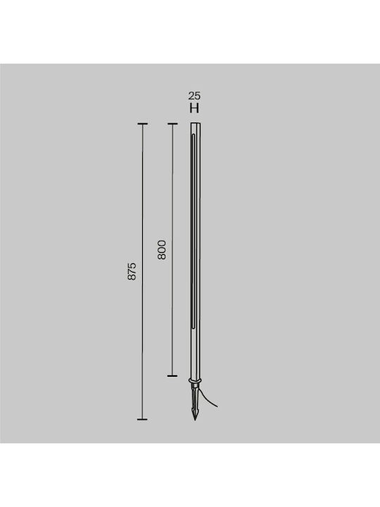Maytoni Στεγανό Φωτιστικό Led Καρφωτό O440FL-L12GF3K