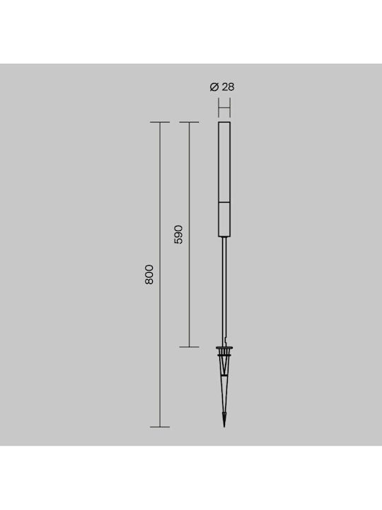 Maytoni Waterproof Led Light Fixture O487FL-L3GF3K