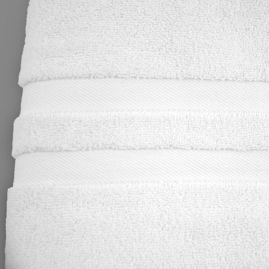 Lin De Luxe Hotel Face Towel 100x50 cm White