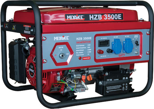 Miyake HZB3500E Generator Gasoline Four-stroke with Handle and Maximum Power 3kVA