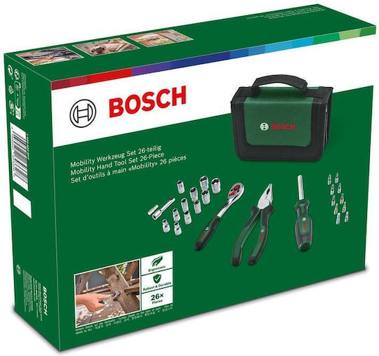 Bosch Werkzeugschatulle mit 26 Werkzeugen