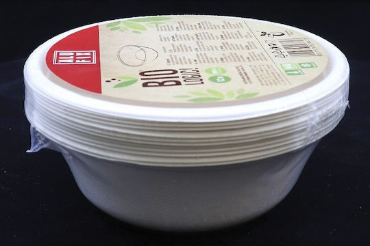 Alufix Biologic Sugarcane Bowl 500ml 12pcs White