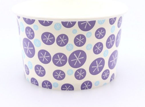 Set of 50 Paper Ice Cream Cups with Capacity 355ml