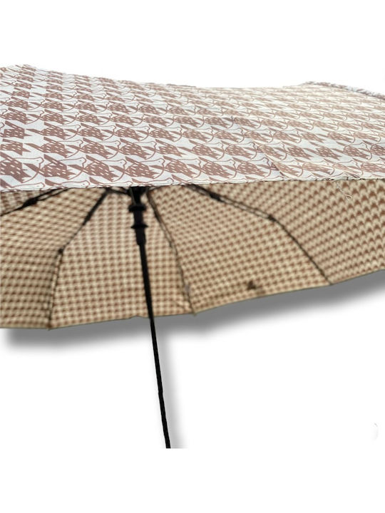 Rain Windproof Automatic Umbrella Compact White