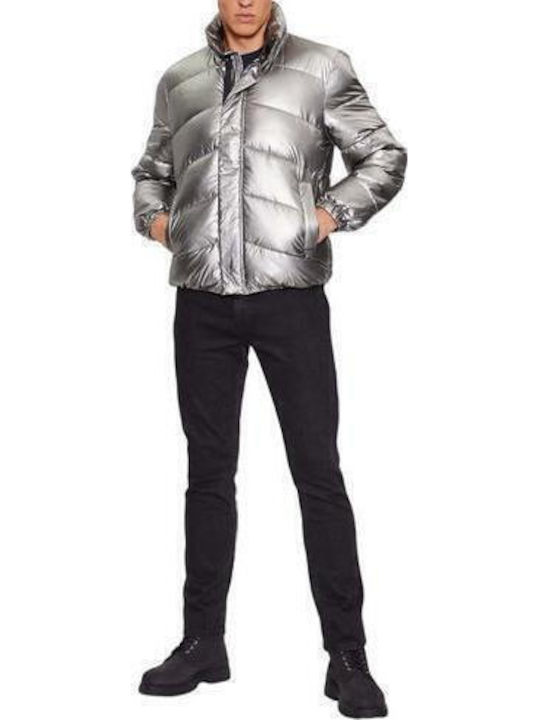 Jacket Puffer Silver Shine