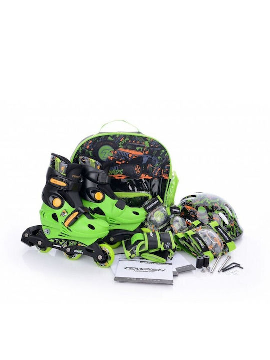 Tempish Racer Inline Αυξομειούμενα Rollers Μαύρα Παιδικά