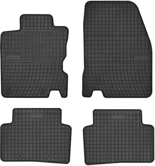 Frogum Set Covorașe Față și Spate 4buc din Furtun pentru Renault Kadjar 2015 Negre