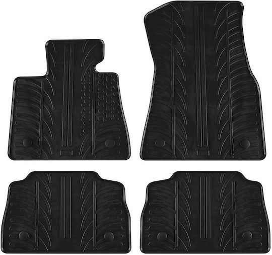 Gledring Σετ Μπροστινά και Πίσω Πατάκια 4τμχ για BMW X6 2019 Μαύρα