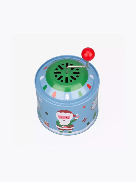 SP Souliotis Christmas Metal Figure Box with Music Santa Claus