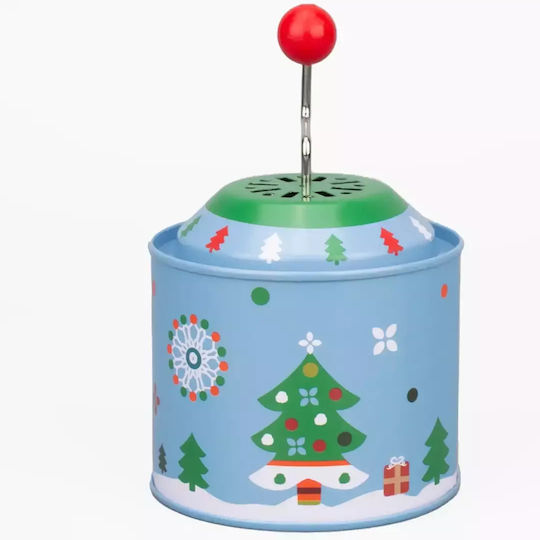 SP Souliotis Christmas Metal Figure Box with Music Santa Claus