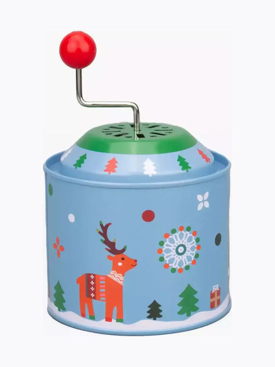 SP Souliotis Christmas Metal Figure Box with Music Santa Claus