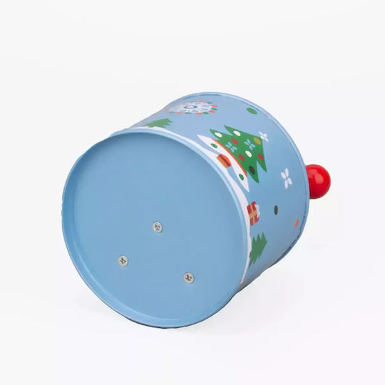 SP Souliotis Christmas Metal Figure Box with Music Santa Claus