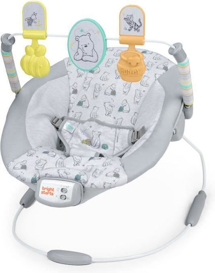 Bright Starts Електрически Релакс Бебе Disney Baby - Winnie The Pooh с Музика и Вибрация Син за Дете до 2.28кг