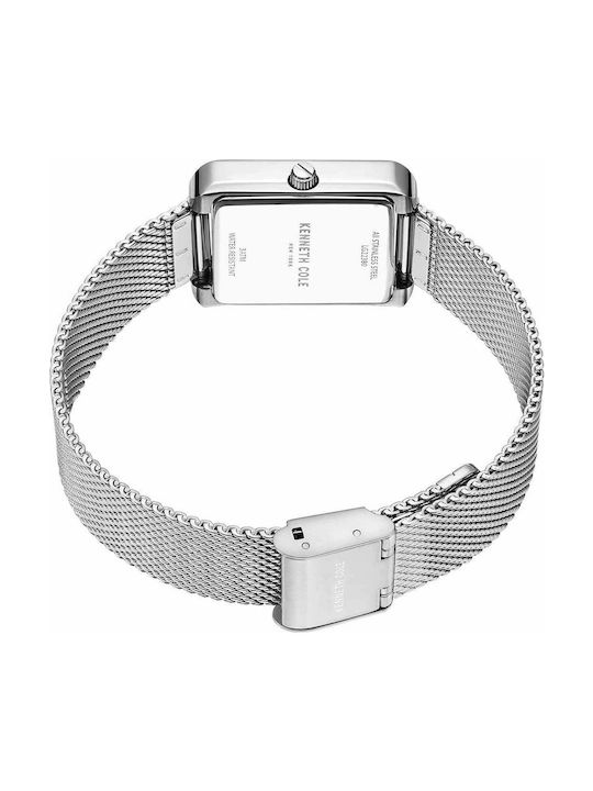 Kenneth Cole York Men's Watch Battery with Silver Metal Bracelet