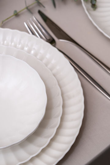 Kutahya Porselen White Porcelain Dinnerware Set 40pcs