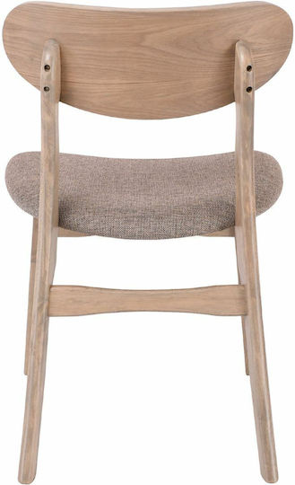 Dom Kitchen Wooden Chair Smoke Beech 53x56x80cm 2pcs