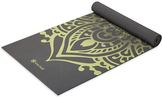 Gaiam Sundial Layers Упражнение Мат Йога Черен