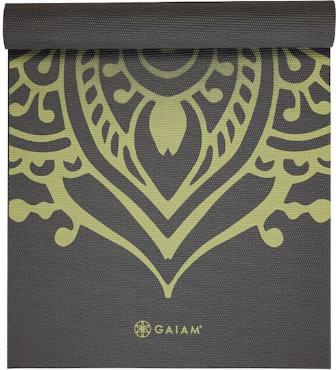 Gaiam Sundial Layers Упражнение Мат Йога Черен