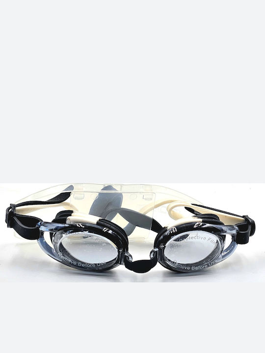 Swimming Goggles Training UV Anti-Fog 9907 01 Black White U