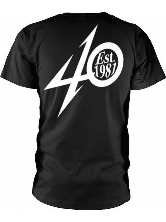 Rock Off 40th Anniversary Garage T-shirt Metallica Μαύρο Βαμβακερό Rock Off 40th Anniversary Garage T-shirt Metallica Μαύρο Βαμβακερό