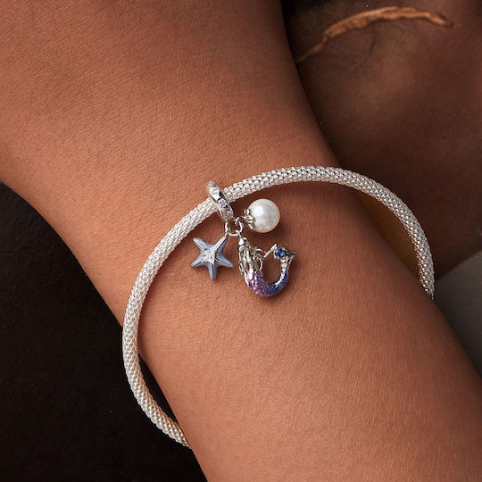 Silber Charm 925 Meerjungfrau Perle
