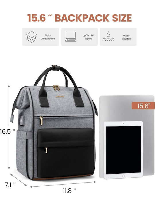 Lovevook Tasche Rucksack für Laptop 15.6" gray/black MB2146