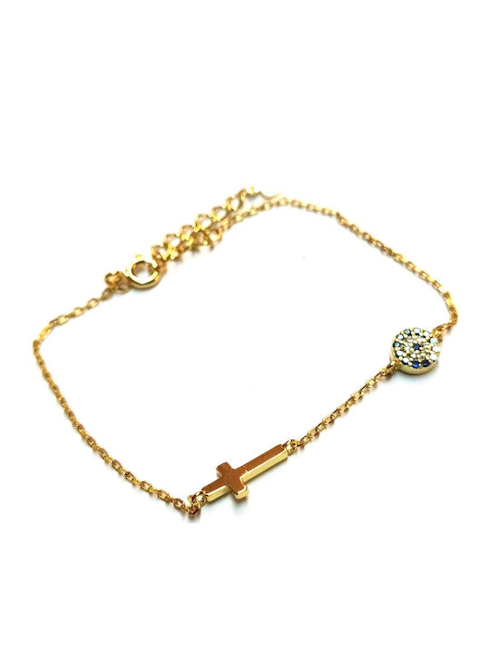 Amalfi Accessories Women's Bracelet with design Eye made of Silver